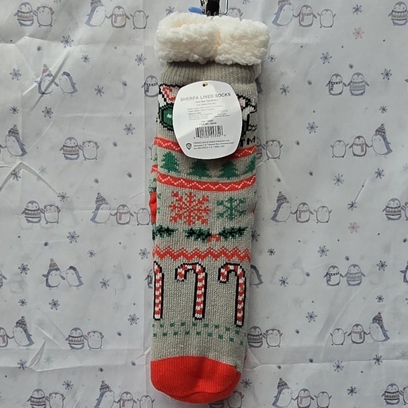 Central Perk Christmas Sherpa Lined Sock - Picture 3 of 5